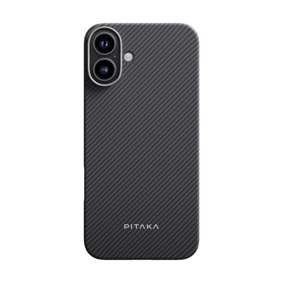 PITAKA iPhone 16 Pro用 Ultra-Slim Case 黒 Pitaka Ultra-Slim Case & MagEZ Grip 3 Ring Holder for iPhone