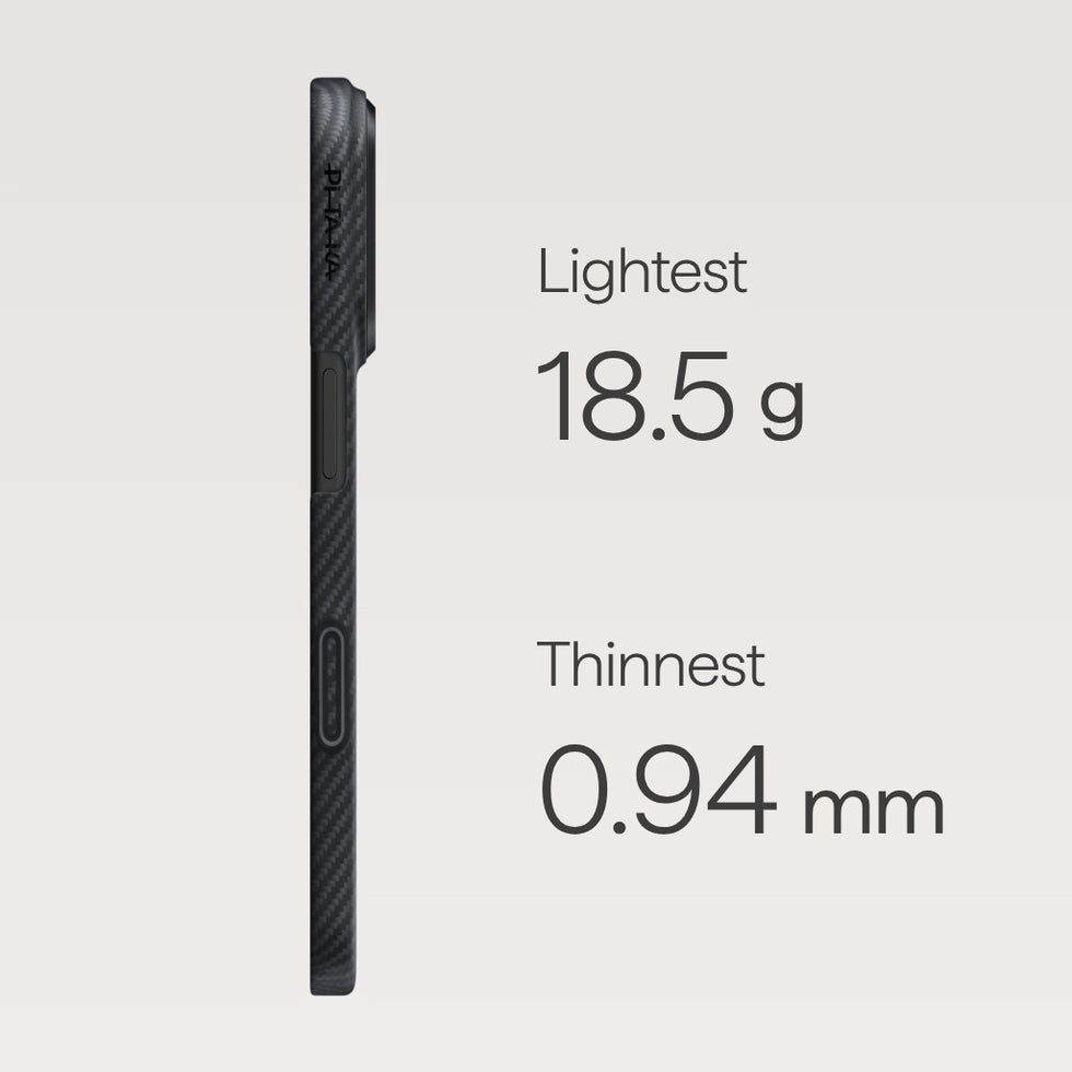 iPhone 17 Pro,Black/Grey (PitaTap™)