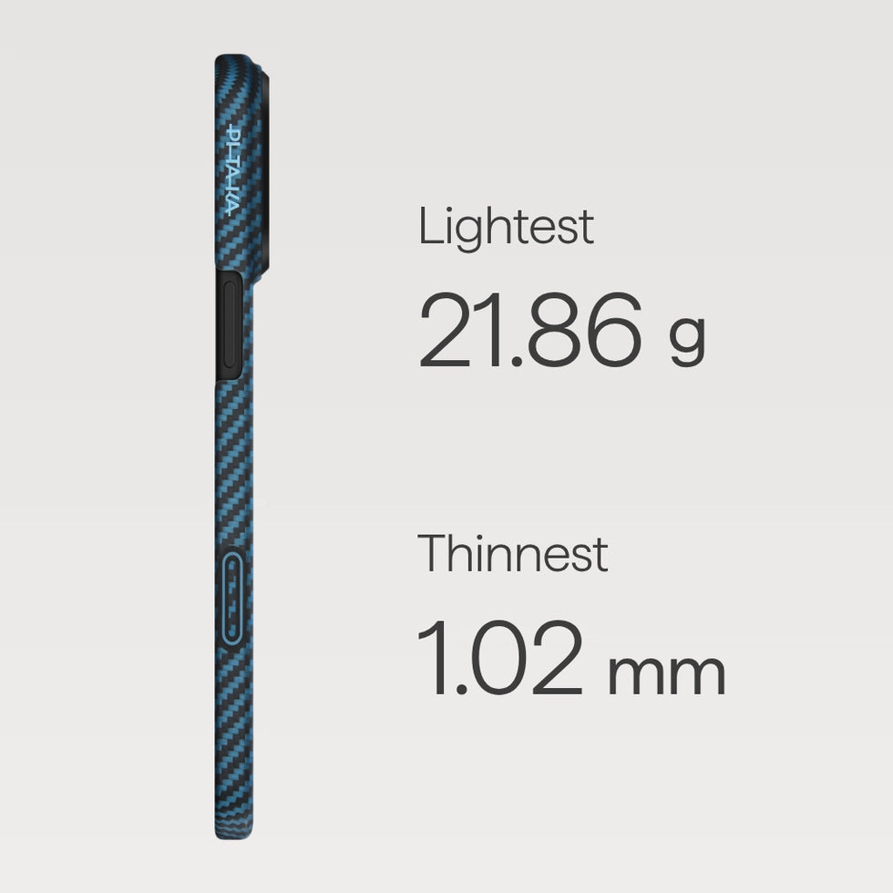 iPhone 17 Pro Max,Black/Blue (PitaTap™)
